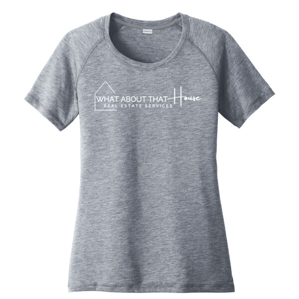 What About That House  - Women's PosiCharge ® Tri Blend Wicking Scoop Neck Raglan Tee Thumbnail